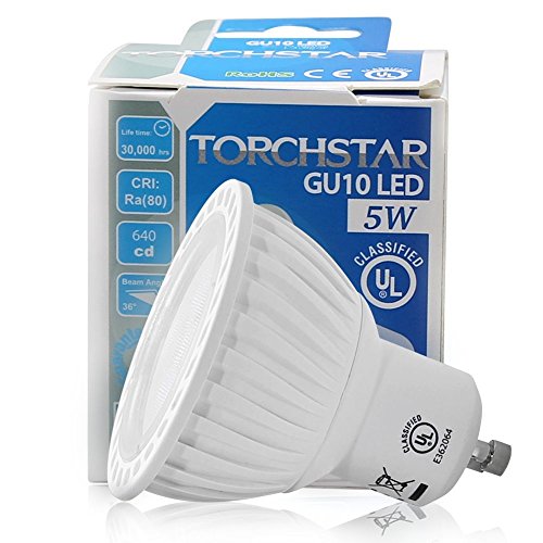 Torchstar ZWMR16-6W27 AC/DC 6W MR16 Led лампа за Дома, построена, Осветление на пистата, на Ъгъла на лъча, Регулируема led прожектор (25° 40° 55°), и топло бяла 2700 K, GU5.3 Базов остър led чип, 12, 50