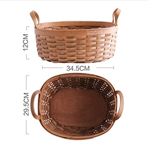 Многофункционална кошница за съхранение, ръчно изработени от Натурален този материал, бинауральный дизайн е лесно да се