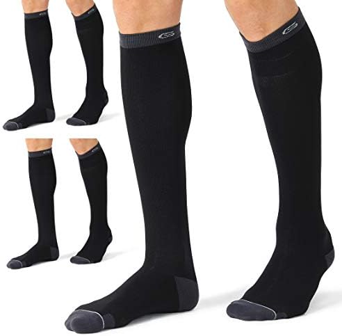 CELERSPORT 3 Двойки Компрессионных Чорапи 20-30mmHg за Мъже и Жени Чорапи за хранене