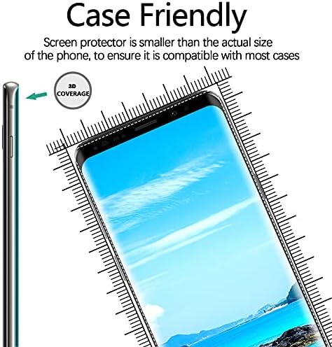 [2 Pack] Cnarery Galaxy S9 Протектор на екрана, [Ultra Clear] [Case Friendly] [Easy Installation] [Bubble Free] [Anti-Scratch]