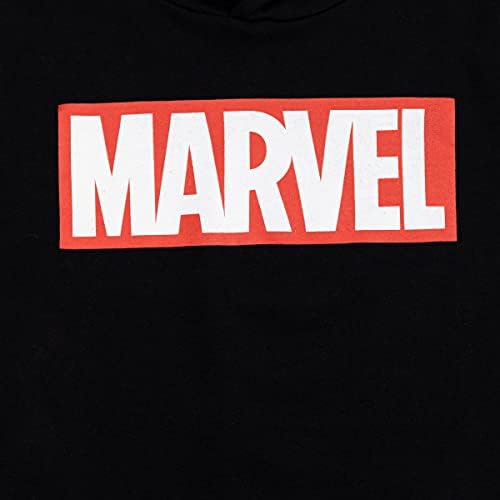 Marvel Logo Little/Big Boys мек вълнен плат Пуловер с Качулка