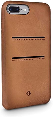Twelve South Поза Leather Case for iPhone 8 Plus/ 7 Plus/ 6 Plus | Hand Burnished Wallet Leather Shell (коняк)