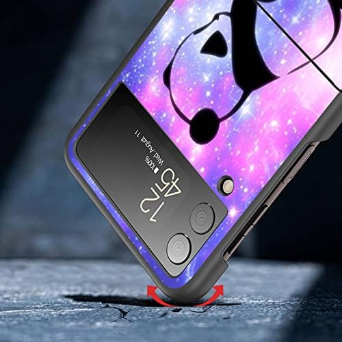 BFUKVOU е Съвместим с Galaxy Z Flip 3 5G Case,Anti-Надраскване Твърдо Твърд Защитен Калъф Shookproof Калъф за телефон