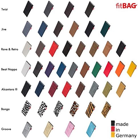 fitBAG Beat Brown Custom Tailored Sleeve for HTC One A9. Тънка кожена чанта Nappa с Вградена подплата от микрофибър за