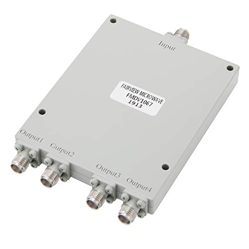 Fairview Микровълнова печка FMDV1067 4 Лентов делител на мощността на SMA Интерфейс от 2 Ghz до 26.5 Ghz Номинална мощност