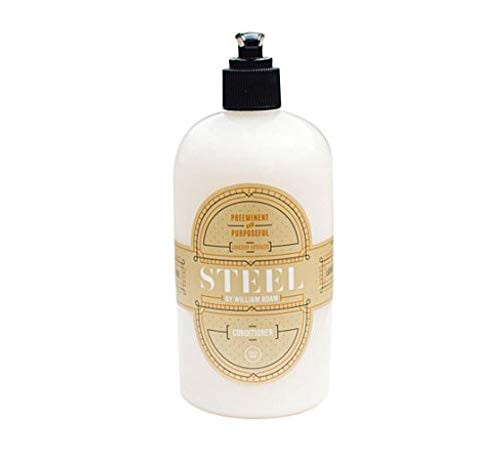 STEEL by William Roam Conditioner –Жесток, вегетариански, американско производство – Придава мекота, блясък, влага – идеален за всички типове коса, 16 унции