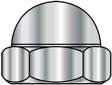 5/8-18 Двухсекционная ниска корончатая колпачковая гайка настоящата никел (брой пакети 200) BC-63NC by Shorpioen