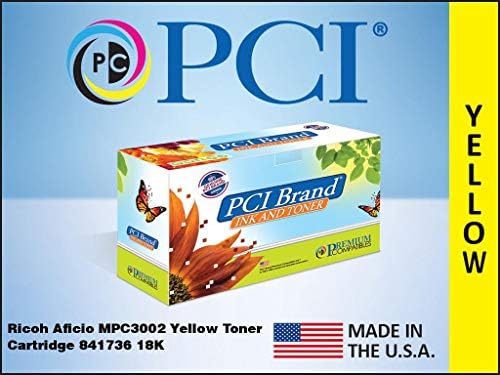 PCI Марка Съвместим Тонер Касета Заместител на Ricoh 841736 MP-C3002 Жълта Тонер Касета 18K Изход