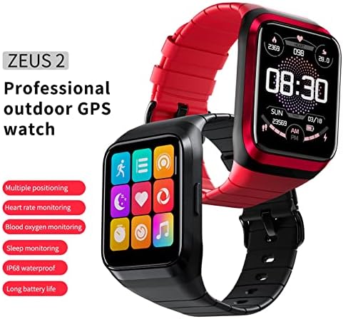 unknowns ZEUS2 Smart Watch Health & Fitness Smartwatch with GPS 1.69 TFT Touch Screen Blood Кислород Heart Rate Tracking for iOS, Android, GPS Fitness Tracker for iOS, Android 1.69 TFT Full Touch Screen
