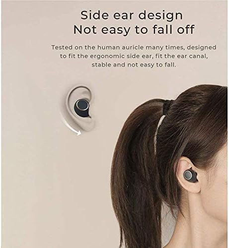 NCRD Безжични Слушалки Bluetooth 5.0 Слушалки, IPX5 Водоустойчив Bluetooth Слушалки, HiFi Стерео слушалки в ушите Спортни Слушалки с Зарядно калъф, Микрофон, Сензорно управление за