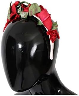 Dolce & Gabbana - Коприна превръзка от неопрен за коса с Червени Рози