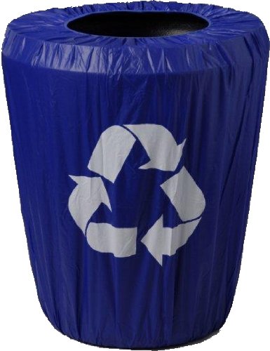 Kwik-Cover CANCVR-55GAL-RECY 55-Gallon Kwik-Can Cover-Recycle Logo Вградена капачка боклуци на резервоара (1 пълен корпус от 50)