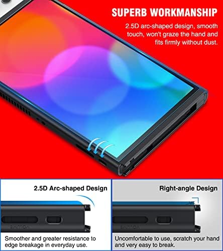 2 Pack Преминете OLED Екран Протектор за Nintendo Switch OLED, Закалено Стъкло OLED Преминете Протектор на Екрана с Прозрачна за 2021 Nintendo Switch OLED Екран Протектор Аксесоари, 9H HD/0 Балон