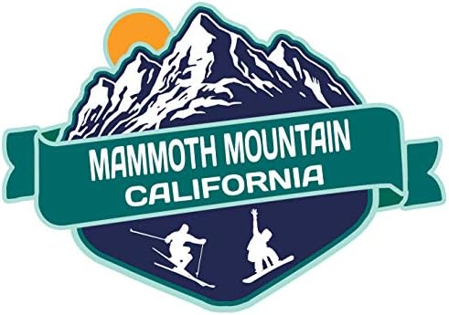 Mammoth Mountain California Ski Приключения Souvenir Е 2-Инчов Винил Decal Sticker Mountain Design