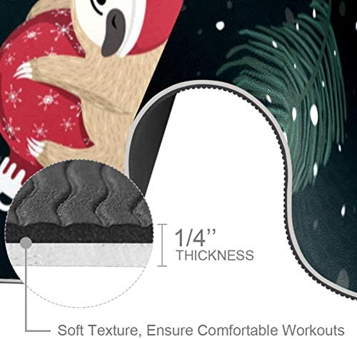 Siebzeh Winter Сладко Животните Sloth Pattern Premium Thick Yoga Mat Eco Friendly Rubber Health&Fitness Non Slip Mat for