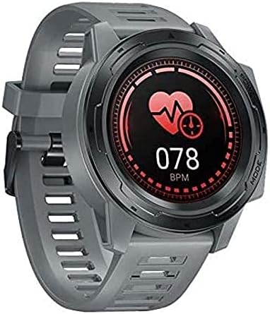 Smartwatch 1.3-инчов Full Hd сензорен екран спортен часовник Водоустойчив Ip67 Тракер, Фитнес и мониторинг на сън Фитнес Часовник с Крачкомер (Цвят : черен) (Цвят : сив)