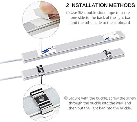 LXD Led Лента USB Настолна Лампа,Ръчно Почистване Превключвател Светлини за Движение Сензор Книга Настолна Лампа,Кабинет