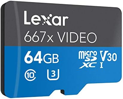 Lexar Professional 667X Video 64GB microSDXC UHS-I Card (LMS667V064G-BNANU)