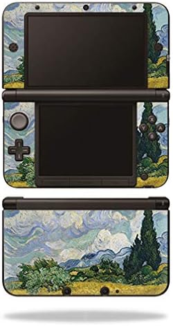 MightySkins Skin Съвместими с Nintendo 3DS XL - Wheatfield with Cypresses | Защитно, здрава и уникална vinyl стикер wrap