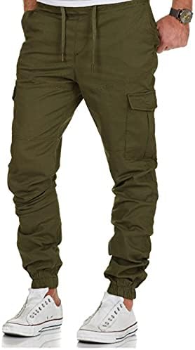 HONGJ Cargo Jogger Pants for Означава, Drawstring Атлетик Sports Casual Fashion Pant Outdoor Dungarees with Multi Pockets