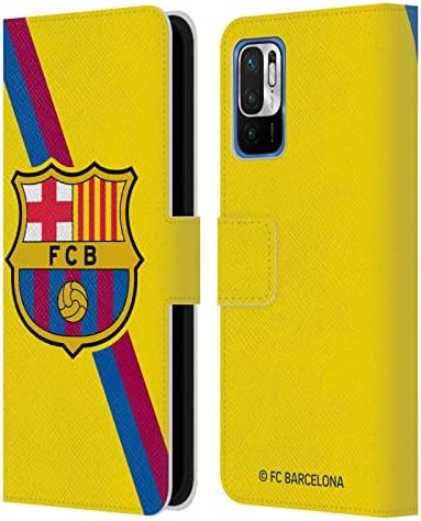 Head Case Designs Официално Лицензиран FC Barcelona Away 2019/20 Герб Kit Кожена Книга Портфейл Калъф е Съвместим с Xiaomi