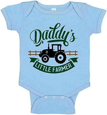 Ink Trendz татко на Малката Farmer Farming Tractor Сладко Бебе to Toddler Bodysuit One-Piece Гащеризон