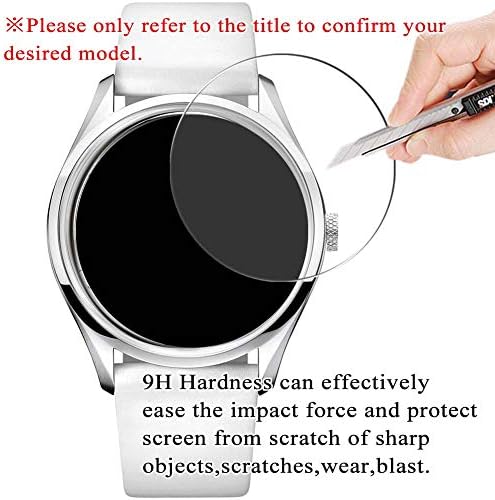 [3 Pack] Synvy Закалено стъкло Протектор на екрана, Съвместим с Longines Conquest Classic L2.286.4.92.6 9H Филм Smartwatch