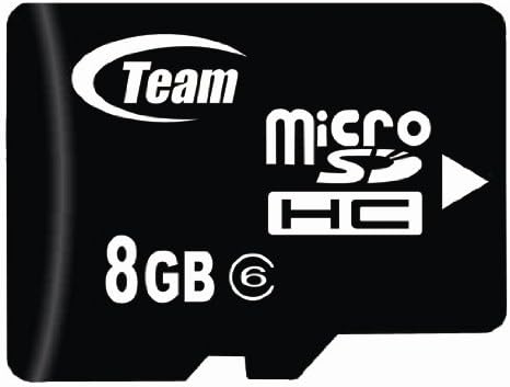 Карта памет microSDHC 8GB Turbo Клас 6. Висока скорост за Motorola Debut i856 i 856 Devour Идва с безплатни SD и USB адаптери.