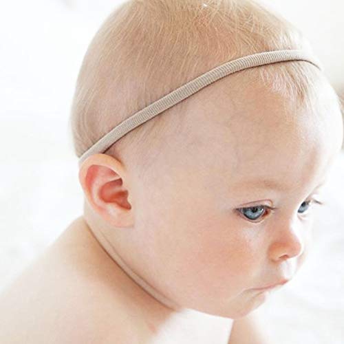 100 БР Детски Найлонови Ленти На Главата Hairbands Hair Bow Дъвка за Малки Момичета Новородено Бебе Бебета, Деца Голи