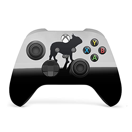 Head Case Designs Официално Лицензиран Pppppp Senator Free French Bulldog Рибка Sticker Gaming Skin Case Cover е Съвместима с Конзолата Xbox Series X и комплект Контролери