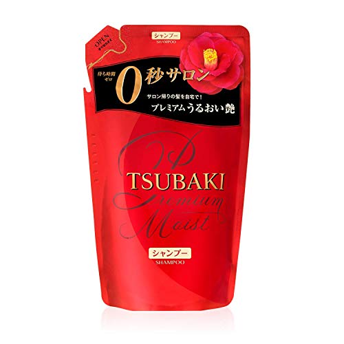 SHISEIDO Tsubaki Premium Moist Shampoo Зареждане 12.55 oz/330ml (2 опаковки)