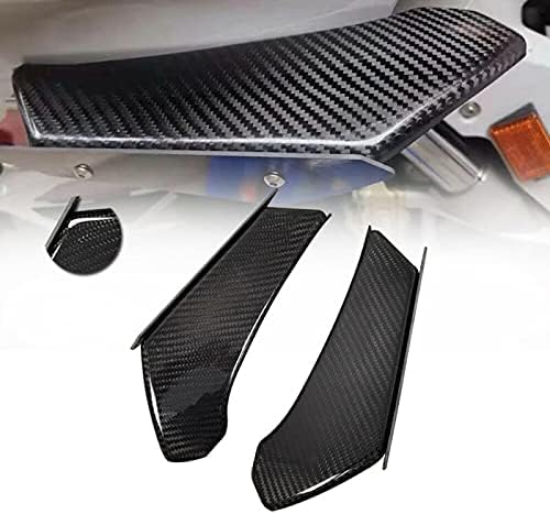 NB Carbon Fiber Left Side Right Winglet Wing Spoiler for BMW S1000RR 2015-2018, Черен