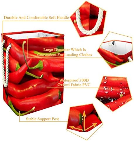 delayer Chili Vegetable Red Freestanding Laundry Възпрепятстват Дрехи Пречат Large Basket Organizer Basket for Toy Bins,Gift