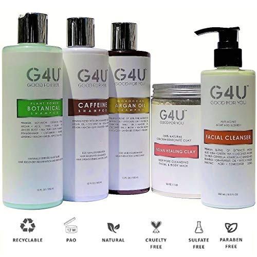 G4U Балсам за коса, за жени и мъже от всички типове коса, суха, изтощена, боядисана. Безсульфатное натурално растение