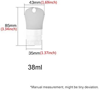 HOMUREN 1pc 38ml Travel Silicone Portable Soap Dispensers Liquid Sub-Bottling Tool - Бял
