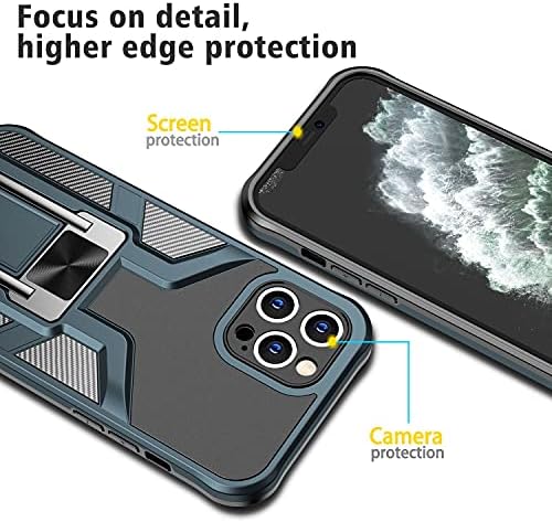 Hodywin Калъф за iPhone 11 Pro Max, Магнитен Авто Скоба Shell Case Военен Клас на Защита устойчив на удари Калъф за iPhone