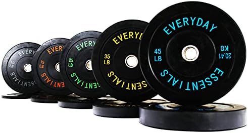 BalanceFrom Всеки Ден Essentials Color Coded Olympic Bumper Plate Weight Plate