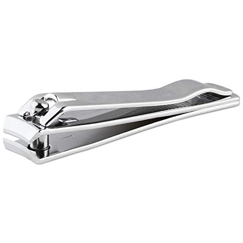 Beauticom Professional Sharp Stainless Steel Silver Finger Nail & Пръсти Нокти Clipper за Акрилни нокти (3 бр., Извити)