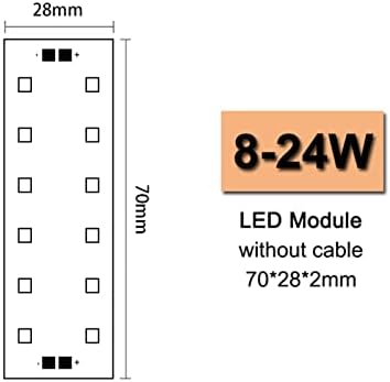 JUSTWEIXING led светлинен модул 12 В диод 8-24 W 12-36 W DIY Кола Къмпинг Панел топъл бял Натурален бял led чип (сияещ