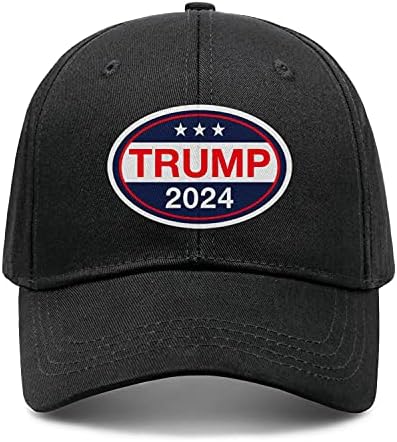 CONPAXYE Тръмп 2024 Мъжки Женска Бродирана бейзболна шапка с Класическа Черна Спортна бейзболна шапка за голф