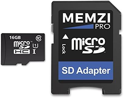 MEMZI PRO 16GB Class 10 90MB/s Micro SDHC Карта с памет със SD Адаптер за мобилни телефони на Sony Xperia E и M серия