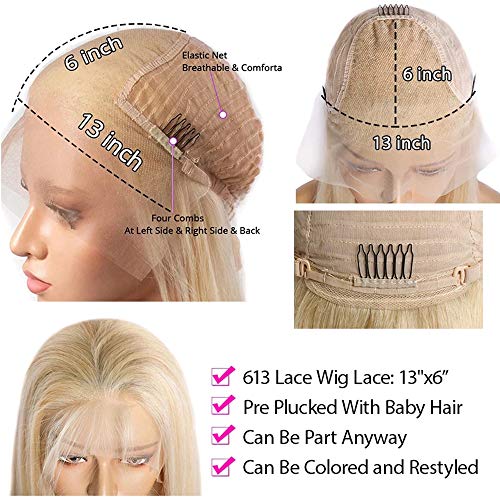 Lemoda Hair 613 Lace front Перука Human Hair 28 Inch Забавно Body Wave Перука 13x6 HD Lace Front Wigs Pre Plucked with