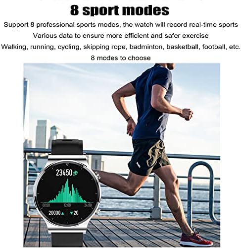 XSSAIWQP Мъжки Смарт часовници Bluetooth Предизвикателство Фитнес тракер Кръвно Налягане наблюдение на Сърдечната Честота IP68 Водоустойчив Спортни Смарт часовници за Android