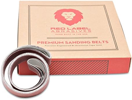 Red Label Abrasives 1 x 30 Inch Knife Sharping Sanding Belts - 1000, 1200, 1500, 5000 Grits - 4 Pack Гама