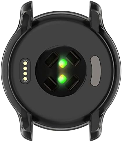 AWADUO е Съвместим с Garmin Venu 2 Защитен Калъф, Smartwatch TPU Защитен Калъф Мека Обвивка е Съвместим с Garmin Venu 2 (черен)