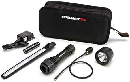 Steelman Pro 3-in-1 Литиево-йонна модулен акумулаторна батерия с работно комплект led инспектиращата пръчка, инструмент