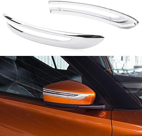 Three T Chrome Auto Rear Side View Mirror Cover Trims Guard Strip Sticker е Съвместим с Nissan Ритници 2017 2018 2019