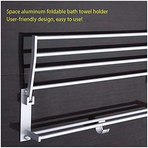 XIAOBAO качество баня кърпа багажник баня рафт стенен кърпа притежателя алуминиева душ метален рафт за баня и кърпа закачалка