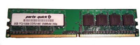 Памет 2GB за дънната платка ASUS P5 P5B-E Plus DDR2 PC2-5300 667MHz DIMM Non-ECC RAM Upgrade (PARTS-QUICK Brand)