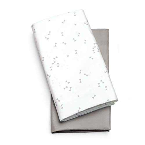 Кърпи за люлка Chicco LullaGo - Triangle 2 Пакет, сив (L-32 x W-19.5) 32x19,5 инча